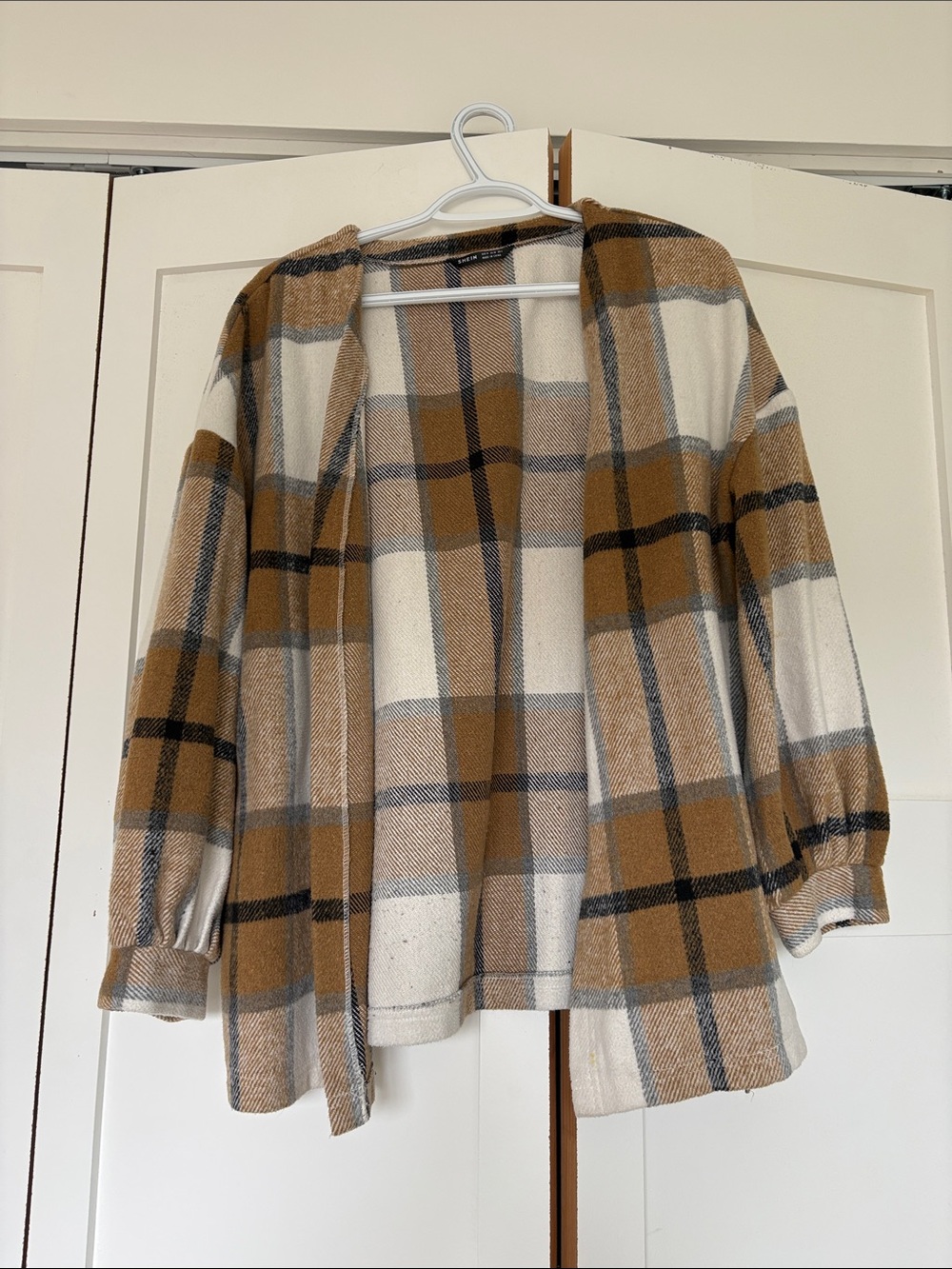 Neutral Plaid Jacket